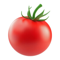 Wall Mural - tomato 3d render icon isolated on transparent background cutout