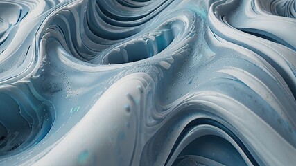 Wall Mural - abstract blue background with bubbles