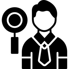 Canvas Print - Job Search Icon