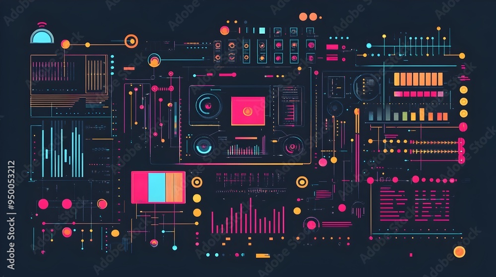 Computer Processes Infographic Detailed infographic that visually explains the intricate process of ...