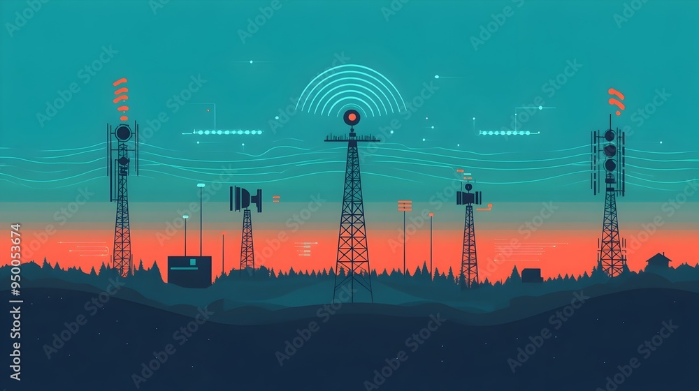 Transmit Signal Detailed Infographic Explaining the Transmission and Propagation of ...