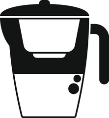 Wall Mural - Simple vector icon of a kettle, ideal for representing tea or coffee making in a minimalist style