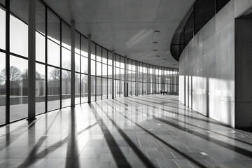 Poster - corridor in a modern building