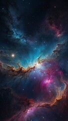 captivating cosmic abstract background featuring starry elements.
