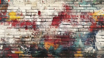 colorful brick wall background