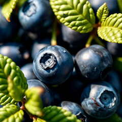 Canvas Print - blueberries 