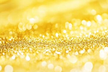 Wall Mural - Glitter sparkle gold background with bokeh lights