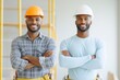 © Andrii  - Confident Construction Workers Smiling Together