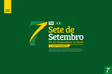 Brazil Independence Day logotype september 7th sete de setembro