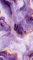 Canvas Print - Seamless marble pattern in pale lavender with subtle gold accents, [Abstract Background Marble], [Gentle and luxurious]