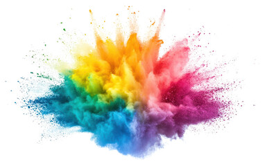 Wall Mural - png vibrant colorful powder explosion art