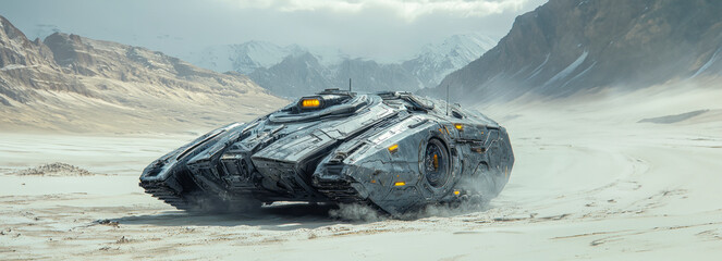 Wall Mural - Futuristic War Machines Innovative Sci-Fi Tank Designs