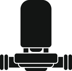 Poster - Simple vector icon of a water filter, in black, on a white background