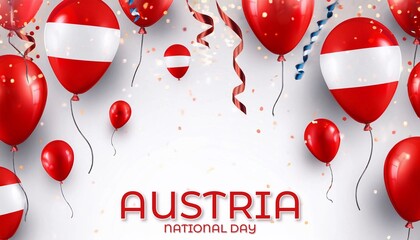 Wall Mural - Austria national day poster design