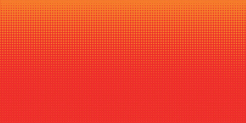 Wall Mural - dots halftone orange color pattern gradient texture with technology digital background. dots pop art