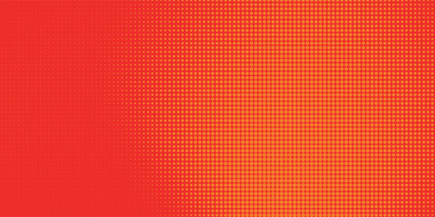 Wall Mural - dots halftone orange color pattern gradient texture with technology digital background. dots pop art