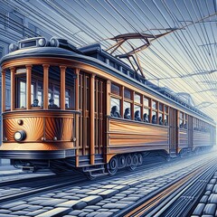 Wall Mural - Kinetic Art The artwork implies motion perhaps through optical i