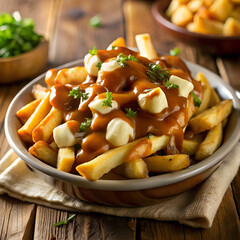 Sticker - Poutine is a popular dish in Canada.
