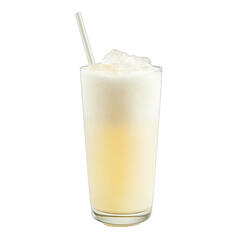 Wall Mural - Gin Fizz Cocktail. Isolated on a Transparent Background. Cutout PNG.