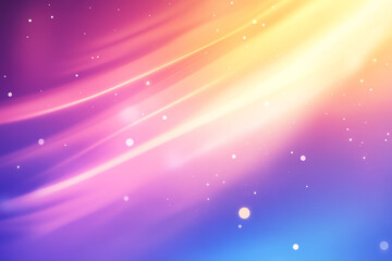 Vibrant abstract background with dreamy light streaks in shades of pink, blue, and yellow, creating a magical and ethereal atmosphere.