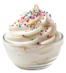 Sticker - PNG Colorful creamy dessert treat