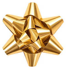 Poster - PNG Golden gift bow decoration