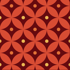 70s retro vintage Mid Century Modern Seamless Pattern