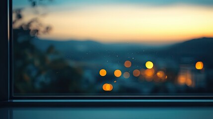Wall Mural - A notification window with a translucent background featuring a blurred image of a calming natural scene, promoting a sense of peace and focus.