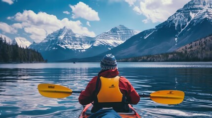 Wall Mural - Kayaking through Serenity