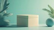 © Nottenaj - A 3D mockup of a packaging box with a creative design, highlighting its unique shape and branding elements.