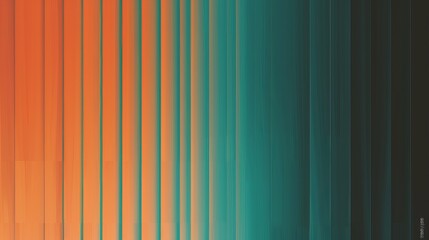 Wall Mural - Gradient from Teal to Orange