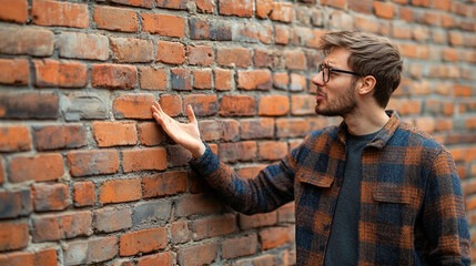 Man talks to brick wall. Talks like a wall.