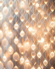 Wall Mural - warm abstract lights: a mesmerizing abstract background of warm, glowing lights on a patterned surfa