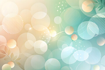 Wall Mural - pastel dream: a symphony of soft hues and geometric shapes dance across this abstract background, pe
