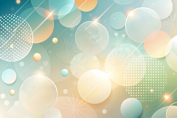 Wall Mural - pastel dream: a symphony of soft hues and geometric shapes dance across this abstract background, pe
