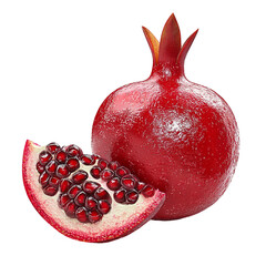 Wall Mural - pomegranate on a transparent background