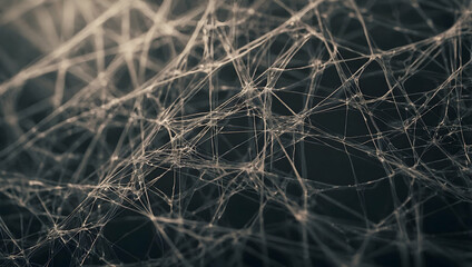 Ephemeral Web: Dew-kissed spiderweb glistens in the morning light, a delicate tapestry of nature's intricate design. 