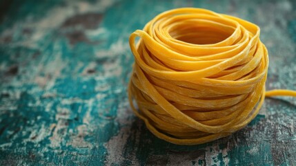 Fresh Fettuccine Pasta Ready for a Delicious Meal