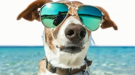 Poster - dog with sunglasses