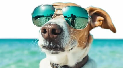 Poster - dog with sunglasses