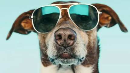 Sticker - dog with sunglasses