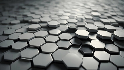 abstract hexagon pattern: a mesmerizing 3d rendering of geometric hexagons, creating a captivating a