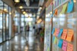 © Imagentive - Colorful Sticky Notes On Whiteboard In Modern Office Workspace