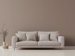 Wall Mural - modern living room with sofa