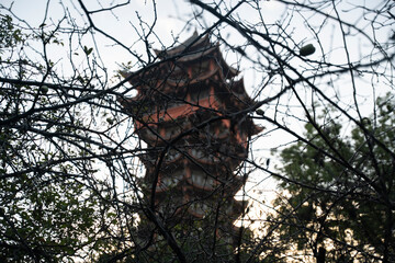 Jiutian Tower Pagoda in Chengdu  China