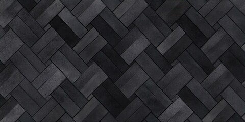 Black and grey textured herringbone pattern.