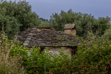 old abandoned house in the village