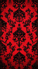 A red and black patterned fabric, wallpaper mobile