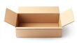 © Elshad Karimov - Open cardboard carton isolated on white background.