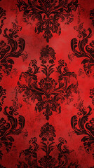 A red and black patterned fabric, wallpaper mobile